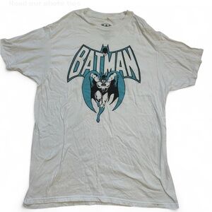 Batman Blue and White Graphic Tee